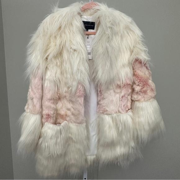 FRENCH CONNECTION Melinda Faux Fur Coat. NWT SIZE XS - Picture 5 of 7